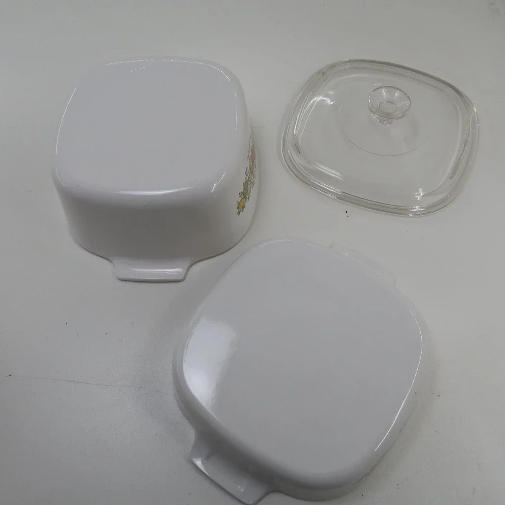 2 CorningWare 3 & 4 Liter Spice Of Life L'Echalote La Marjolaine Le Romarin